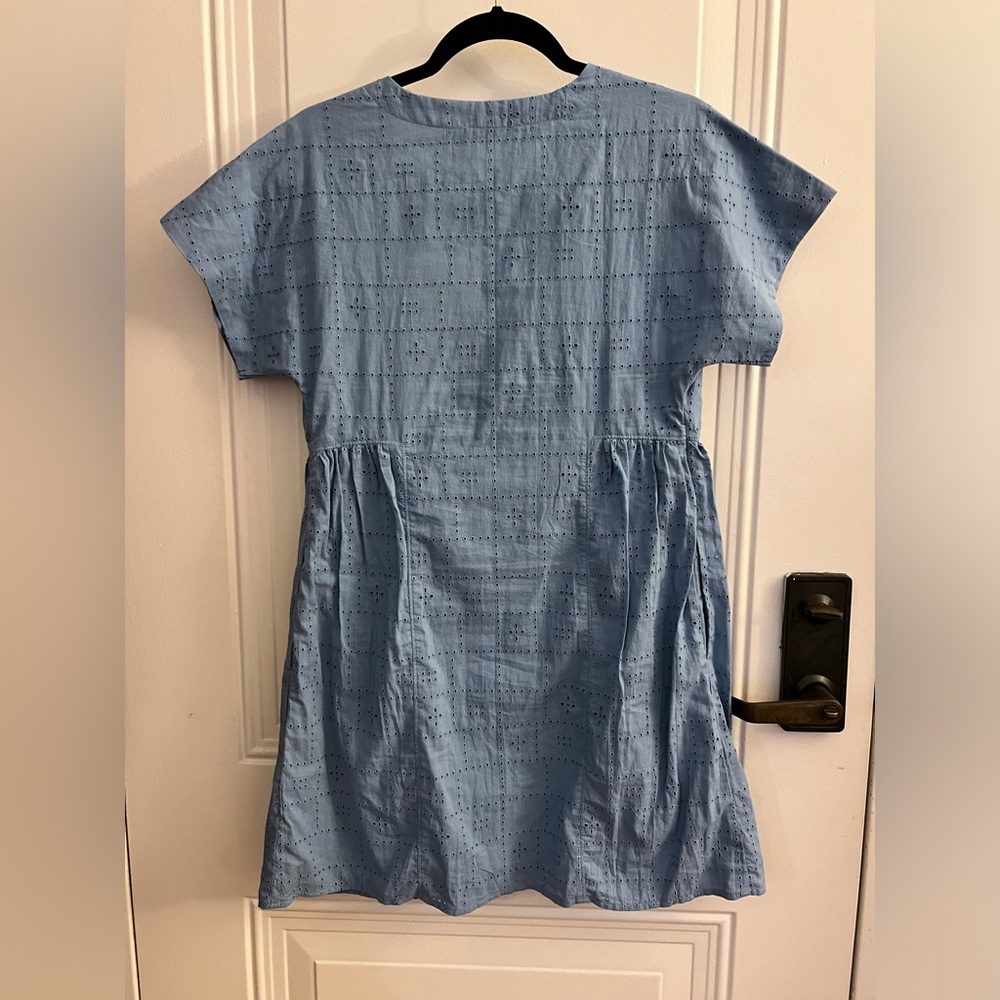 Madewell Eyelet V-Neck Mini Dress - Picture 3 of 5